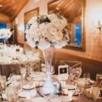 Flora Nova Design Seattle - Luxurious Winter Wedding at the Edgewater Hotel. White and Grey Wedding Reception