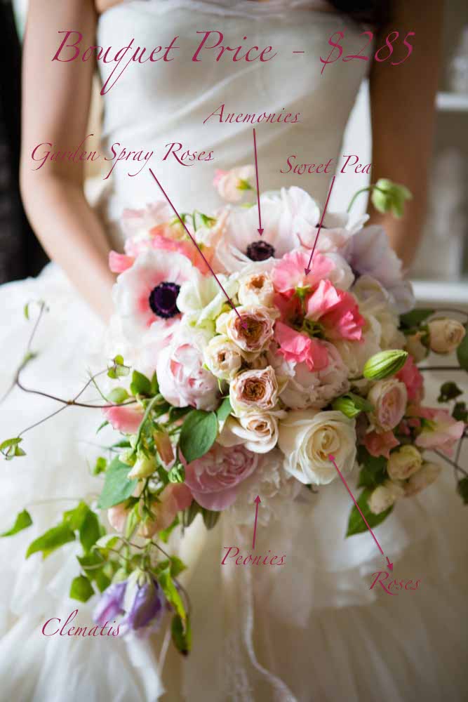 Bridal Bouquet Pricing - Flora Nova Design - Premier Event Design