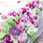 Flora Nova Design Seattle Purple Orchid Lakewold Garden Wedding
