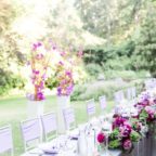 Flora Nova Design Seattle Purple Orchid Lakewold Garden Wedding