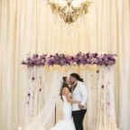 Elegant purple Seattle Fairmont Wedding Flora Nova Design