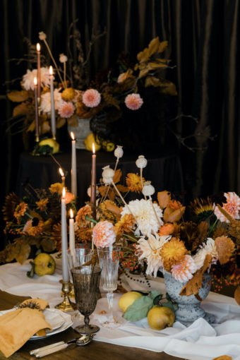 Fall flower centerpieces for the Thanksgiving dinner table - Decorating for the Holidays - FLORA NOVA DESIGN SEATTLE
